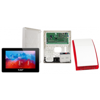 ZESTAW ALARMOWY SATEL INTEGRA 128 + INT-TSH2-B + OPU-3P + AWT682 + 17Ah + SYRENA SP-4001R